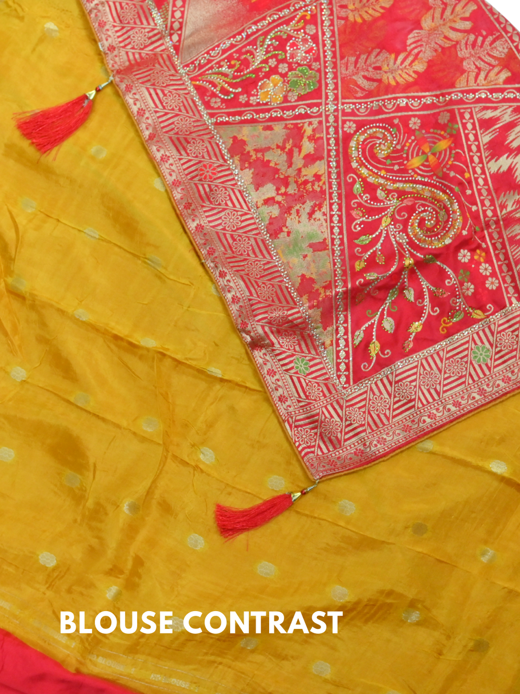Pure Dola Viscose Saree with Menakari Weaving By Zaridhaga