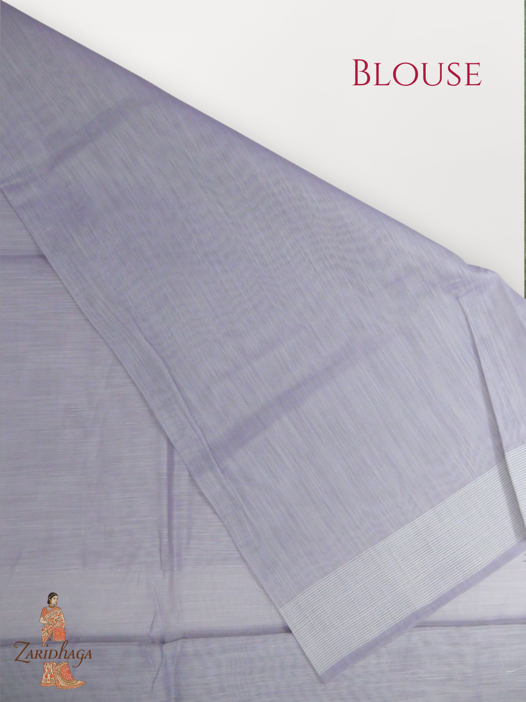 Pure Cotton Purple Saree by Zaridhaga