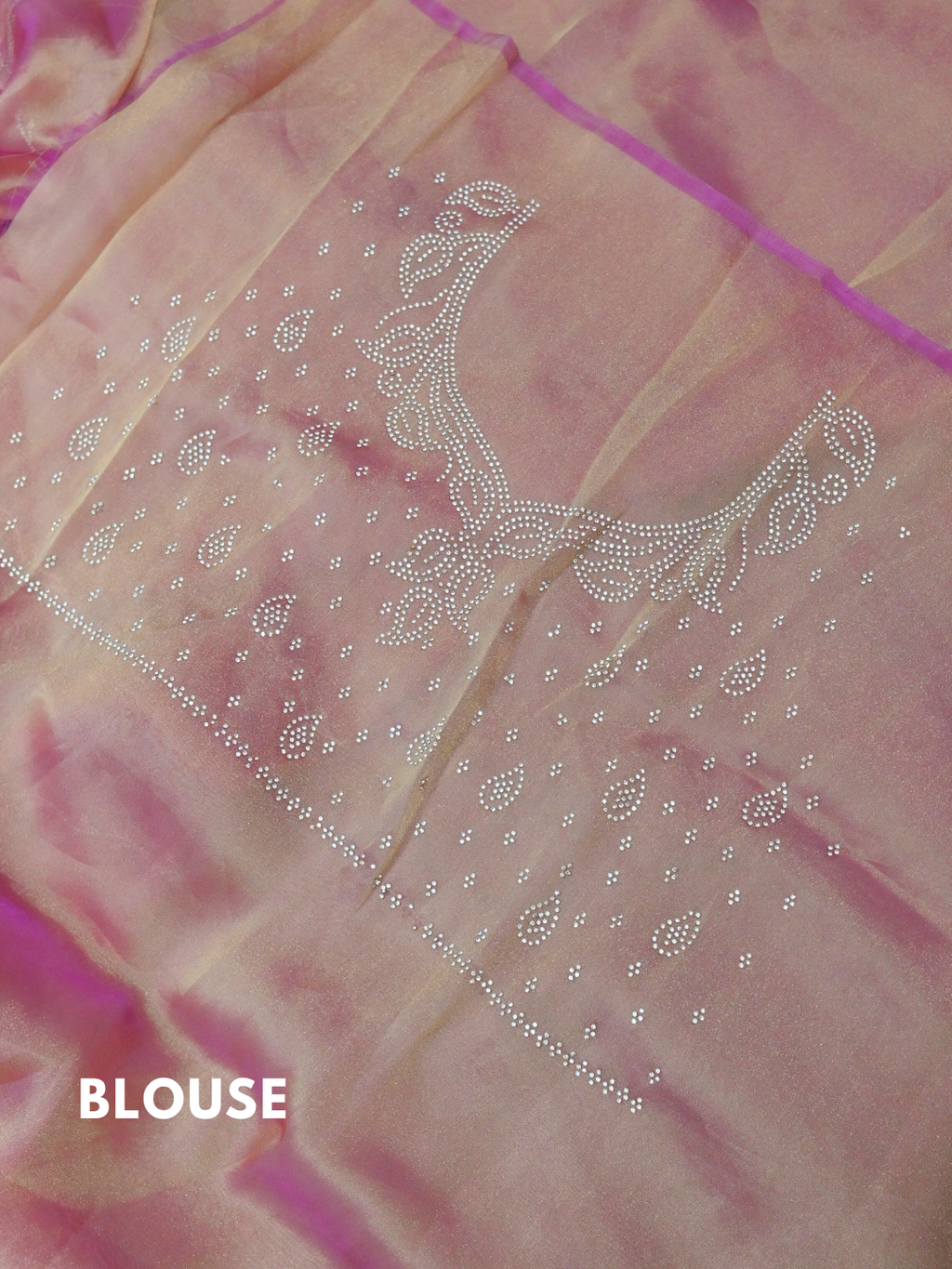 Designer Pink Jimmy Choo Organza Silk Saree by Zaridhaga