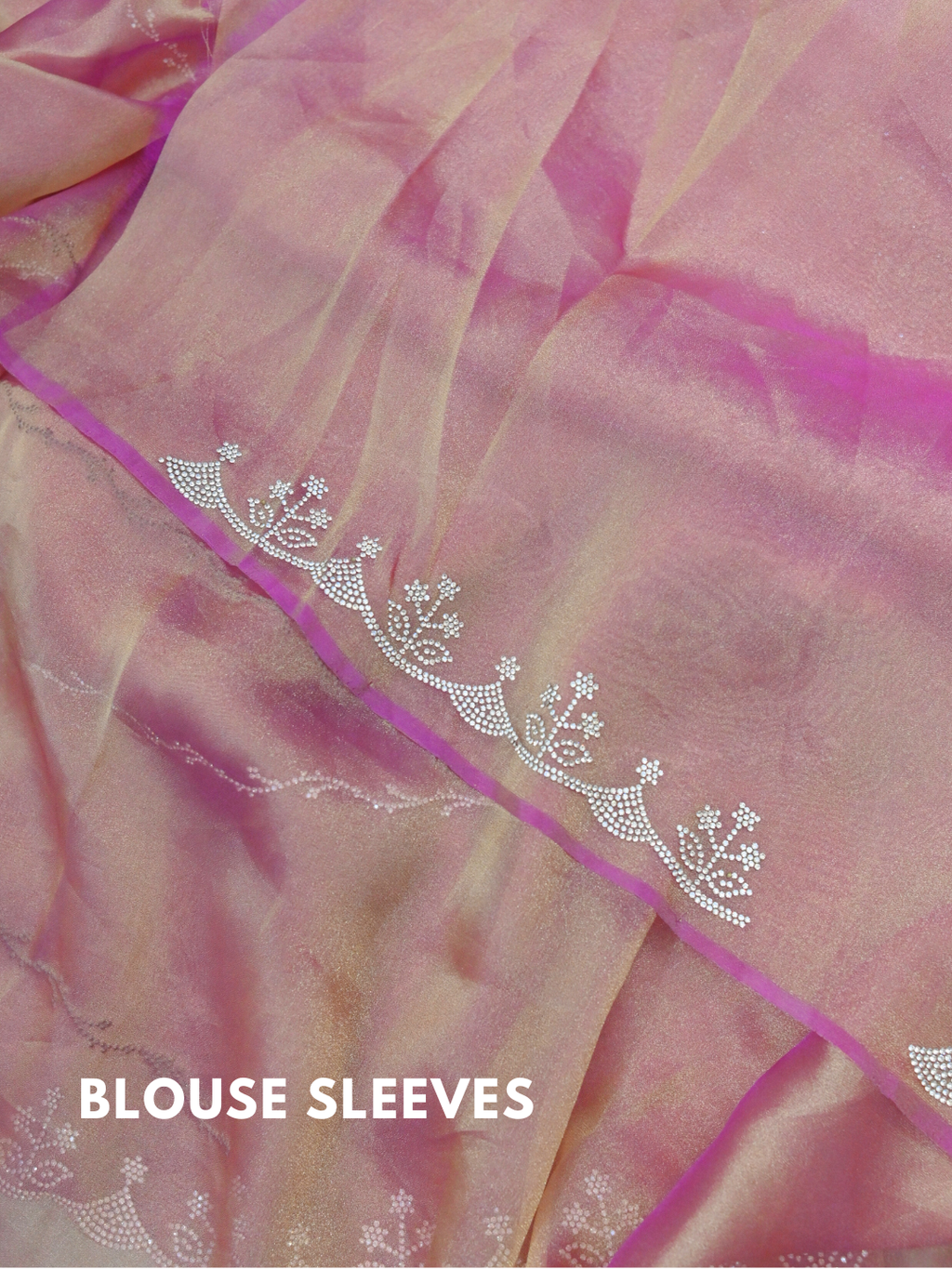 Designer Pink Jimmy Choo Organza Silk Saree by Zaridhaga