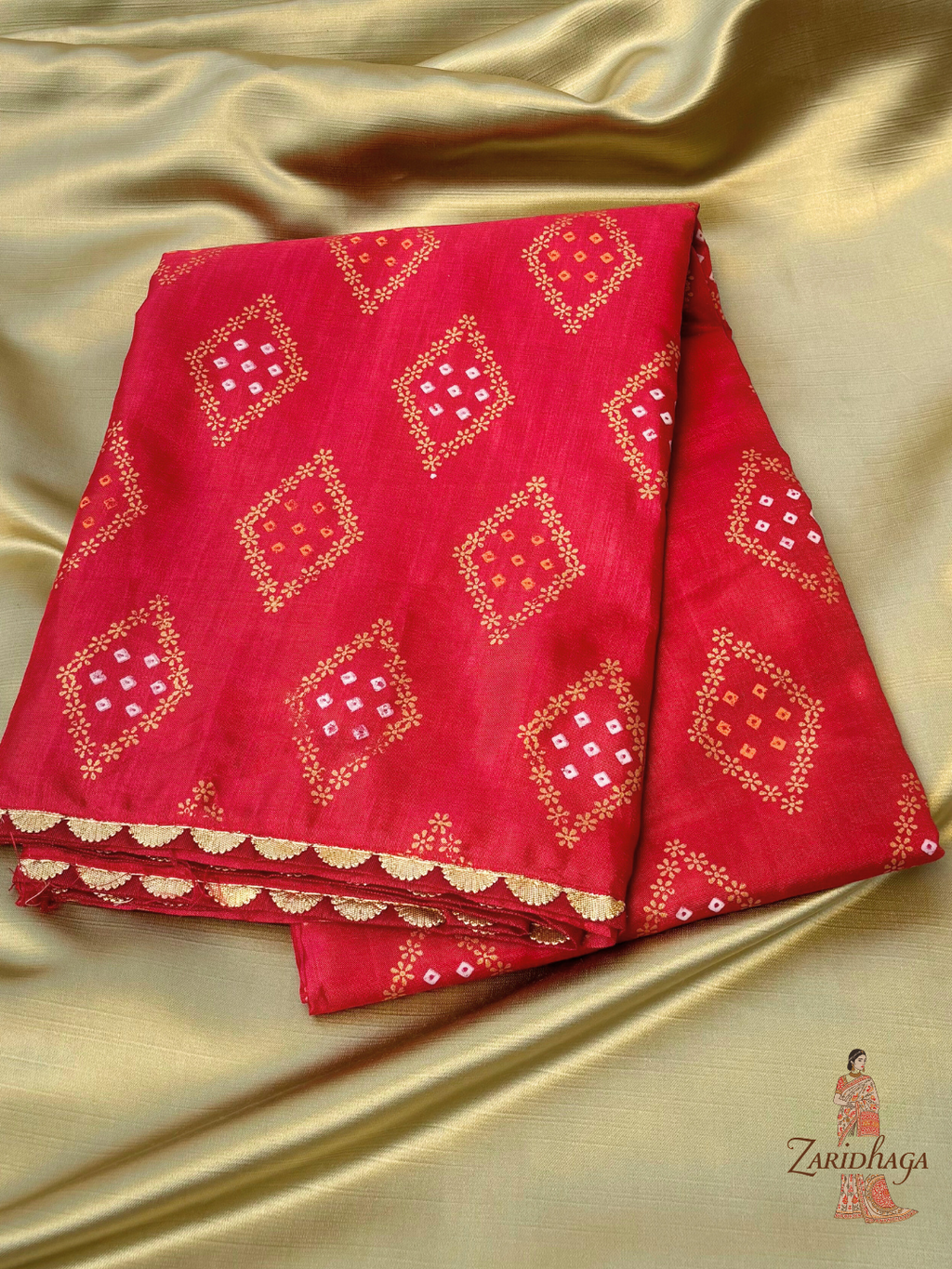 Printed Jaipuri Saree by Zaridhaga – Perfect for Daily & Festive Wear