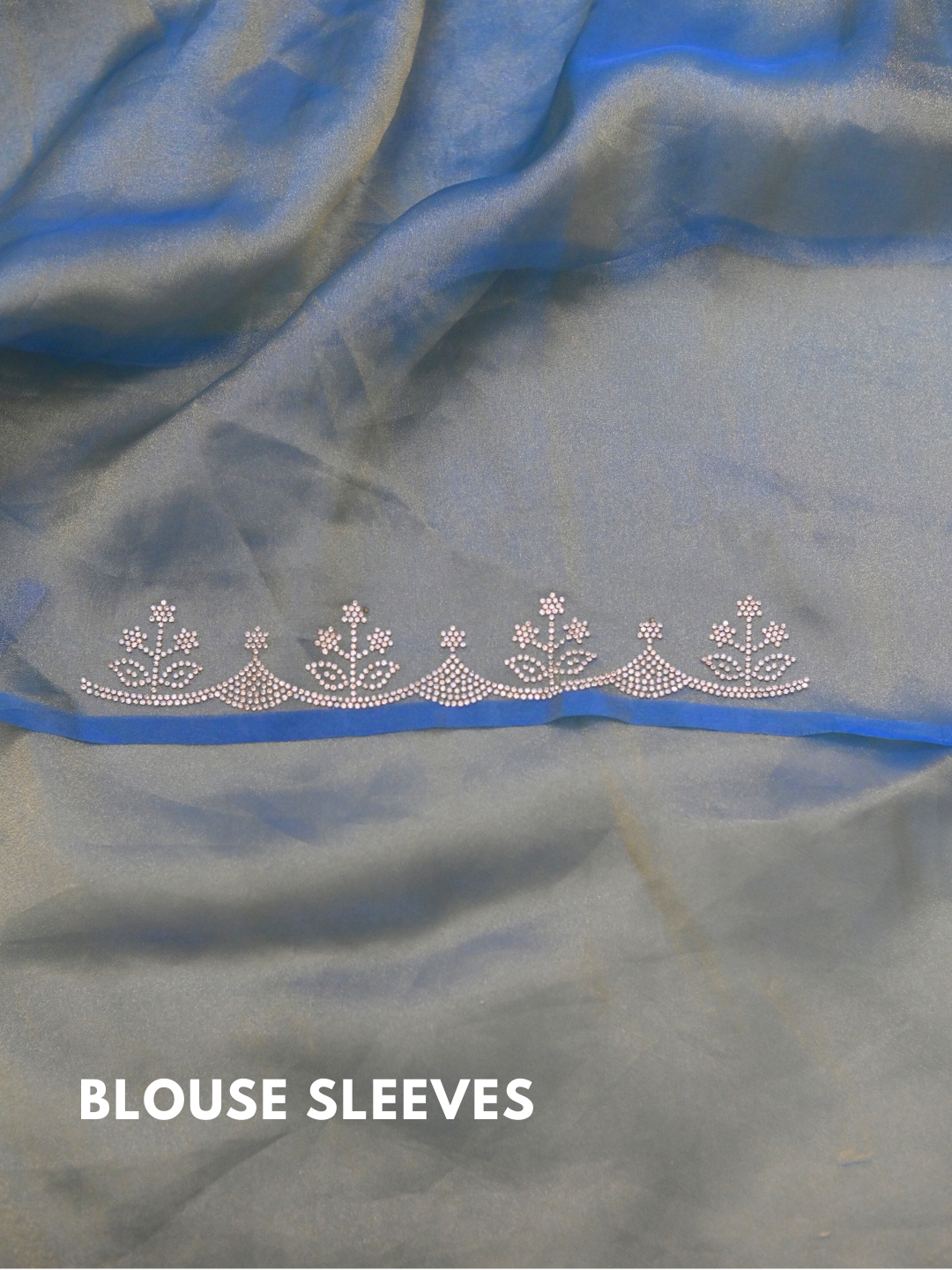 Designer Blue Jimmy Choo Organza Silk Saree by Zaridhaga
