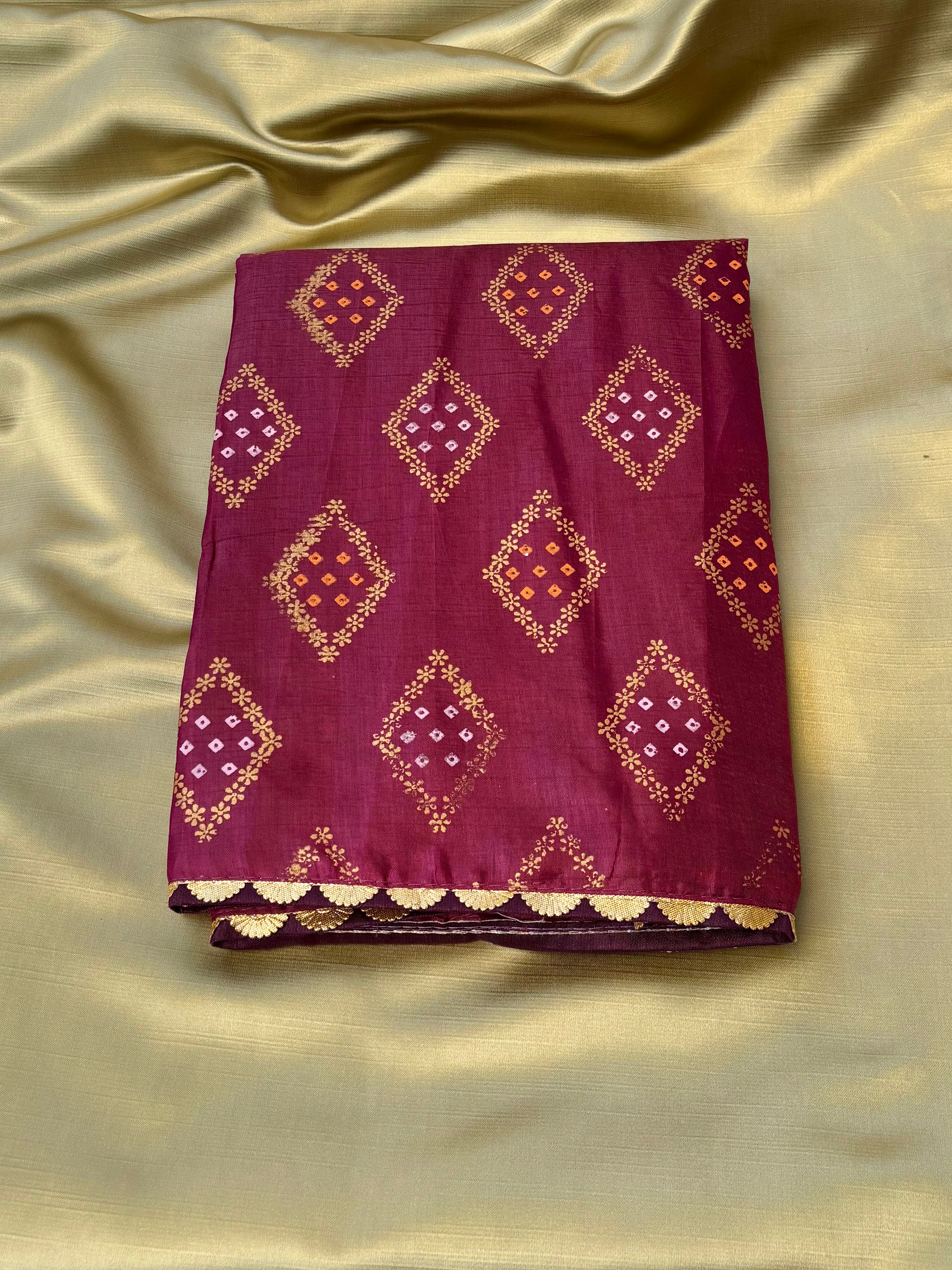 Printed Jaipuri Saree by Zaridhaga – Perfect for Daily & Festive Wear