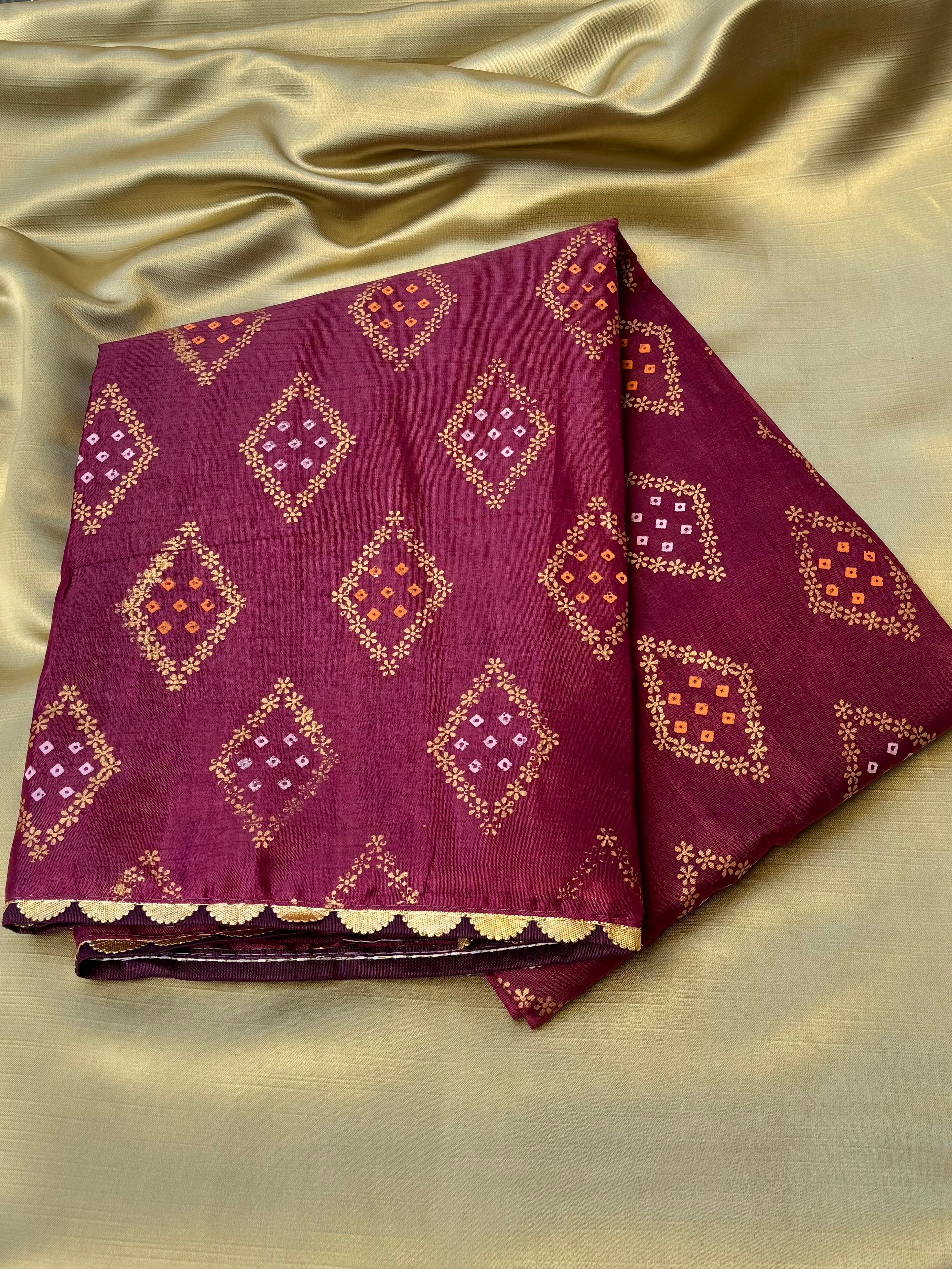 Printed Jaipuri Saree by Zaridhaga – Perfect for Daily & Festive Wear