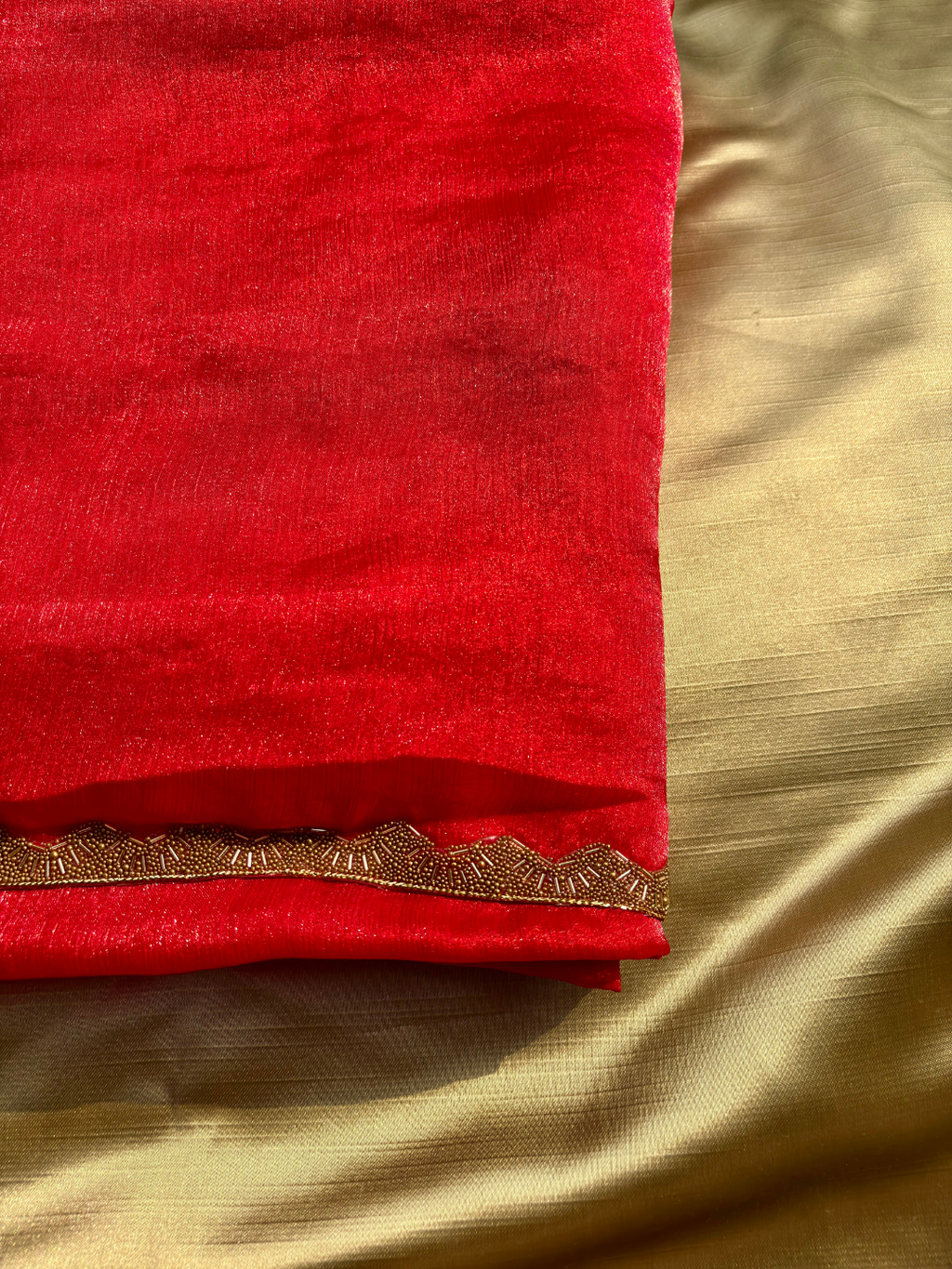 Jimmy Choo Red Saree – Karwa Chauth Special Designer Ethnic Wear